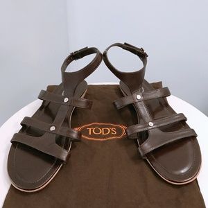 TODS leather sandals size 39